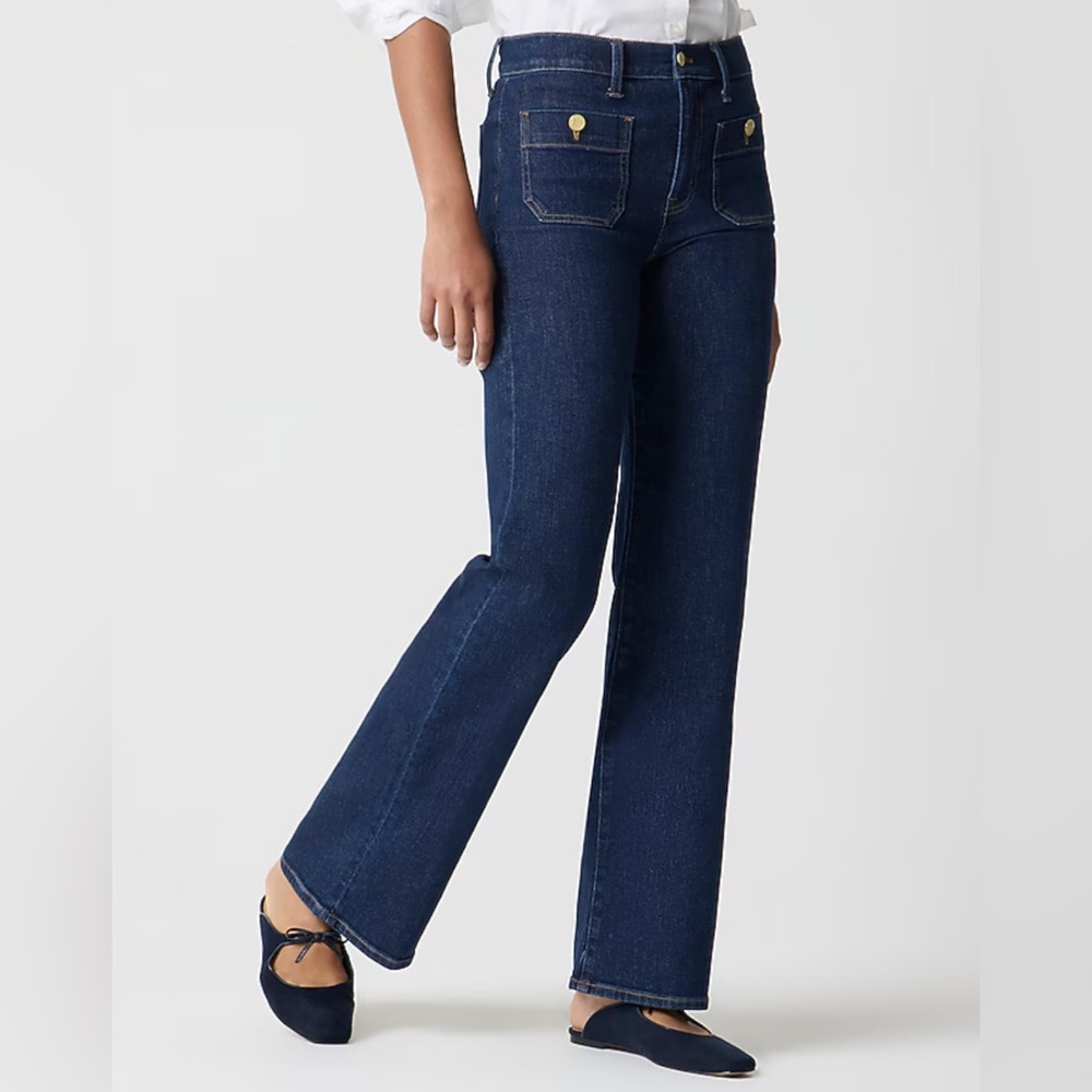 J.Crew Factory Slim Wide-Leg Sailor Jean in All-Day Stretch